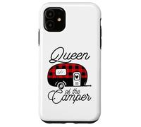 Queen of The Camper Buffalo Mujer Camper Camping Traveler Carcasa para iPhone 11