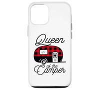 Queen of The Camper Buffalo Mujer Camper Camping Traveler Carcasa para iPhone 12/12 Pro