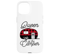 Queen of The Camper Buffalo Mujer Camper Camping Traveler Carcasa para iPhone 15