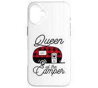 Queen of The Camper Buffalo Mujer Camper Camping Traveler Carcasa para iPhone 16 Plus