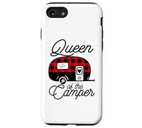 Queen of The Camper Buffalo Mujer Camper Camping Traveler Carcasa para iPhone SE (2020) / 7/8