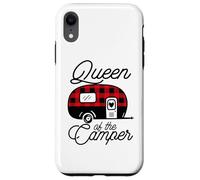 Queen of The Camper Buffalo Mujer Camper Camping Traveler Carcasa para iPhone XR