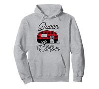 Queen of The Camper Buffalo Mujer Camper Camping Traveler Sudadera con Capucha