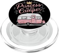Queen of The Camper Funny Camping Van Trailer Outdoor Women PopSockets PopGrip para MagSafe