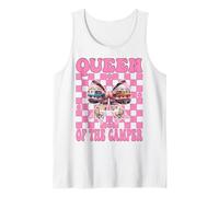 Queen of The Camper RV Camping Camper Autocaravana Chica Mamá Camiseta sin Mangas
