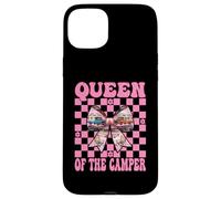 Queen of The Camper RV Camping Camper Autocaravana Chica Mamá Carcasa para iPhone 15 Plus