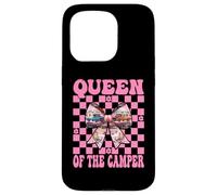 Queen of The Camper RV Camping Camper Autocaravana Chica Mamá Carcasa para iPhone 15 Pro