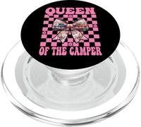 Queen of The Camper RV Camping Camper Autocaravana Chica Mamá PopSockets PopGrip para MagSafe