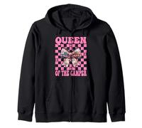 Queen of The Camper RV Camping Camper Autocaravana Chica Mamá Sudadera con Capucha