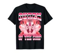 Queen of The Coop Chicken Farmer Farming al Estilo Pirata de los 90 Camiseta