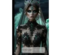 Queen Of The Dark Lined Journal Notebook | 6" x 9", 60 sheets /120 pages | Never Give Up
