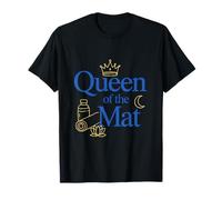Queen of The Mat Amante del Yoga Estiramiento Meditación Camiseta