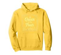 Queen of The Pour - Regalo de camareros para Mujer Sudadera con Capucha, Unisex para Adultos, Limón, S