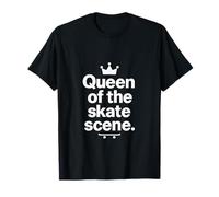 Queen of the Skate Scene - Minimal Monocromo Design Camiseta