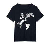 Queen Oficial Live At The Rainbow 74 Freddie Camiseta, Mujer Tallas Grandes, Negro, 5XL Grande