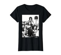 Queen - Pantalla de lámpara Oficial B&W con Foto Vintage Camiseta, Mujer, Negro, S