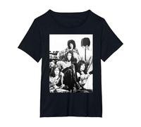 Queen - Pantalla de lámpara Oficial B&W con Foto Vintage Camiseta, Mujer Tallas Grandes, Negro, 2XL Grande