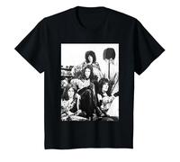 Queen - Pantalla de lámpara Oficial B&W con Foto Vintage Camiseta, Niños, Negro, 3 años