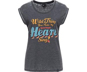 Queen Parafina Camiseta de mujer de lavado enzimático "Wild Thing" QKI41012 XXL