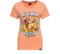 Queen Parafina Camiseta estampada de mujer Lucky Naranja XS