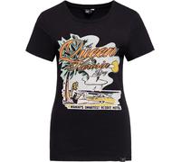 Queen Parafina Camiseta estampada de mujer Queens Bay Negro L