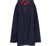 Queen Parafina Falda Swing Western QKI27009 Denim 3XL