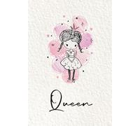 Queen: Personalized notebook with name Queen | Birthday gift for women, girl, daughter, sister, mom ... | Little girl princess | 110 lined pages journal, small size 6x9 inches