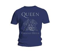 Queen - T-Shirt # L Blue Unisex # Greatest Hits II