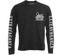 Queen - T-Shirt Maniche Lunghe # Xl Unisex Black # Extravaganza