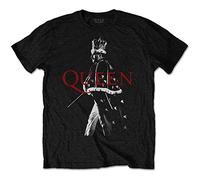 Queen - T-Shirt # Xl Unisex Black # Freddie Crown