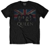Queen 'Union Jack' (Negro) T-Shirt - ¡NUEVO Y OFICIAL