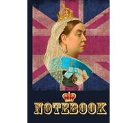 Queen Victoria Notebook. Shabby Chic Victoriana: Shabby Chic Queen Victoria Notebook featuring a Victorian lithograph of the Queen against a backdrop of the Union flag.