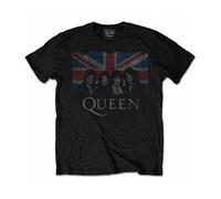 QUEEN Vintage Union Jack Camiseta Chico Tee Men Rock Off QUTS12MB