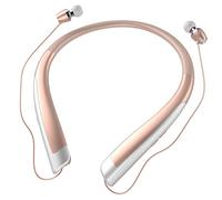 Queen.Y Auriculares Bluetooth Inalámbricos Bt4. 0 Auriculares con Banda para El Cuello Auriculares Deportivos Internos con Micrófono para Trabajar Desde Casa (Dorado)
