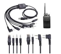 Queen.Y Cable de programación USB 8 en 1 para radios Motorola TYT Baofeng Kenwood Kenwood Yaesu Vertex TYT Quansheng Puxing Linton Wouxun Weierwei