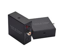 Queen.Y Spdif Coaxial a Toslink O Toslink Óptico a Coaxial Convertidor de Audio Digital Adaptador de Señal de Audio Digital Bidireccional Negro