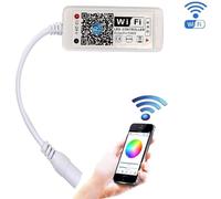 Queen.Y Wifi Inteligente Rgb Controlador de Luz de Tira Led Controlador Wifi Led de Un Solo Color 5-24V 96W Tira de Luz Led Controlador Remoto Soporte Control de Voz