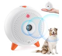 Queenmew Antiladridos, Ultrasonidos Ahuyentador de Perros Dispositivo, Automático Antiladridos para Perros, Recargable e Impermeable, Rango de Control de 33 Pies, para Perros Grandes/Pequeño