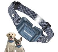 Queenmew Collar Antiladridos Perros, Auto Collar Antiladridos Citronela con 3 Niveles Sensibilidad y Rociado Ajustables, Collars Perro con 2 Correas, Antiladrido para Perros Pequeños Grandes