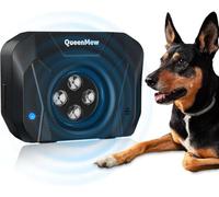 Queenmew Dispositivo antiladridos para perros, 4 transmisores, dispositivo de ultrasonido antiladridos, 33 pies para detener el ladrido, 3 ModiAanti Bell dispositivo perros para perros grandes y