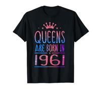 Queens Are Born In 1961 65 Years Old Funny 65th Birthday Camiseta