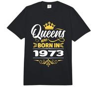 Queens Are Born In 1973 Cumpleaños Mujer Cumpleaños Novia Comfort Colors Adult Heavyweight T-Shirt