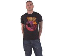 Queens Of The Stone Age Camiseta Hell Ride Band con logotipo oficial para hombre, color negro, talla XXL, Negro, XXL