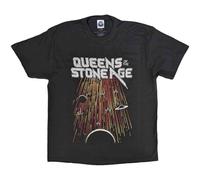 Queens of The Stone Age Camiseta Meteor Shower Nue Oficial Unisex Gris Carbón, charcoal, L
