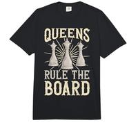 Queens Rule The Board Chessboxing Mujeres Ajedrez Chess Chess Comfort Colors Adult Heavyweight T-Shirt