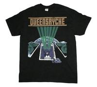 Queensryche The Warning Heavy Power Metal Geoff Tate T-Shirt Man'S Fashion Cotton Black Clothes Unisex tee M