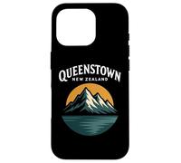 Queenstown Nueva Zelanda Retro Alpine Lake Wakatipu Viajes Carcasa para iPhone 16 Pro