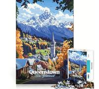Queenstown, Nueva Zelanda Rompecabezas de 1000 Piezas para Adolescentes Juguete para ejercitar la Mente Diseño Relajante para armar Regalo Ideal (50x75cm)