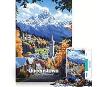 Queenstown, Nueva Zelanda Rompecabezas de 1000 Piezas para Adultos Regalo Ideal para quienes Buscan un desafío Mental Juguete fácil de Usar Corte preciso (38x52cm)