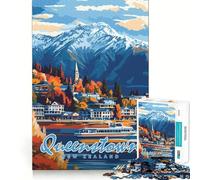 Queenstown, Nueva Zelanda Rompecabezas para Adolescentes 1000 Piezas Colección de Arte Recall Upgrade Calm Relax Clear Cut (38x52cm)